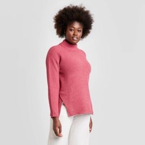 Mock Turtleneck Tunic Pullover